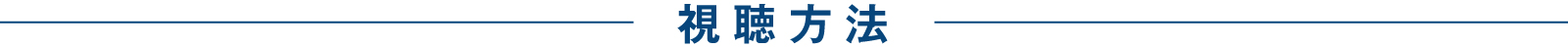 視聴方法