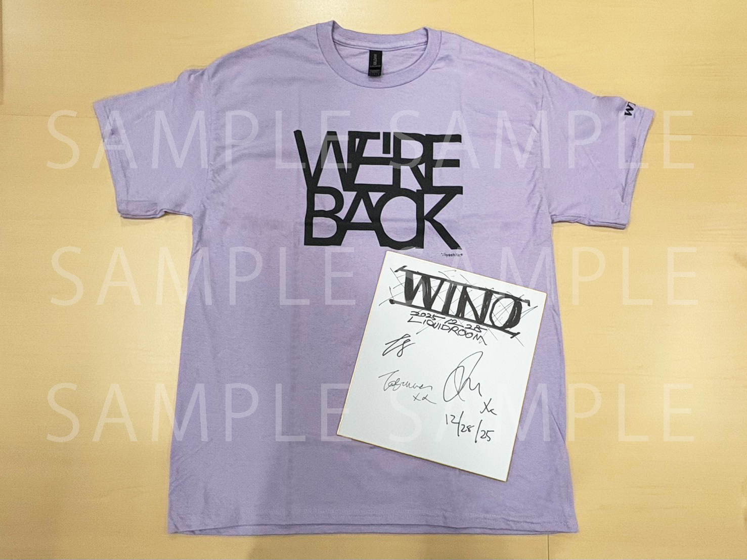 Tシャツ＋サイン色紙セット