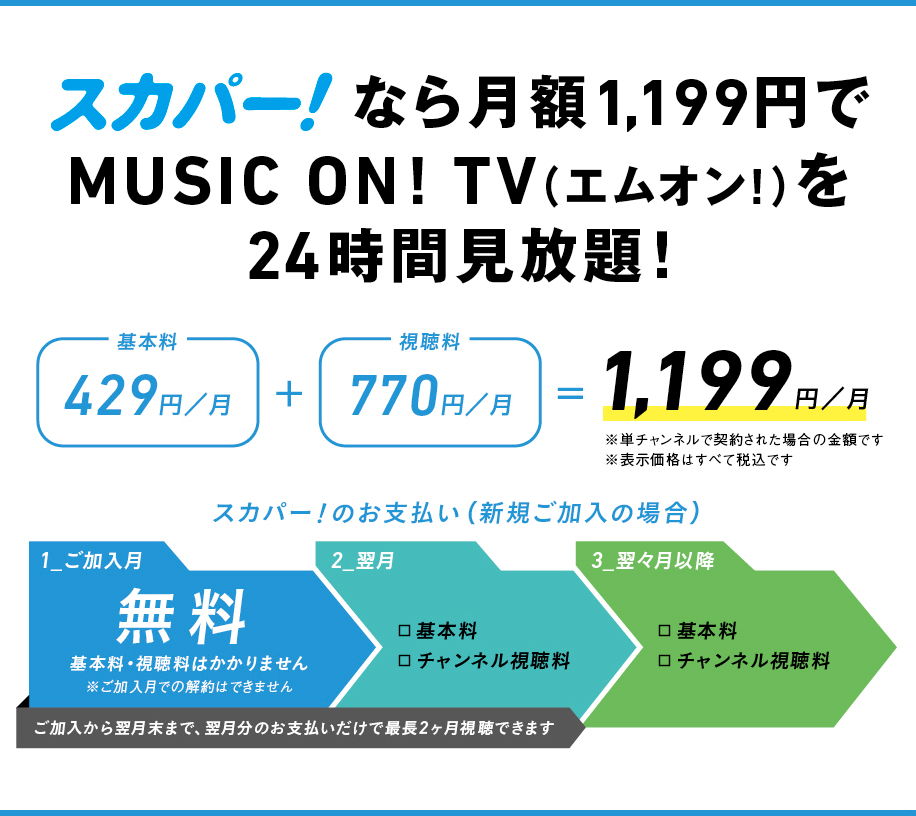 スカパー！視聴料