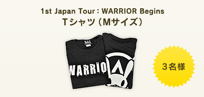 1st Japan Tour “WARRIOR Begins” Ｔシャツ（Mサイズ）