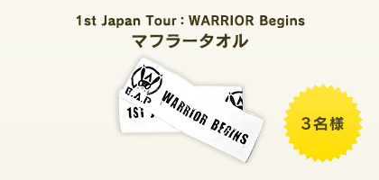 1st Japan Tour “WARRIOR Begins” マフラータオル
